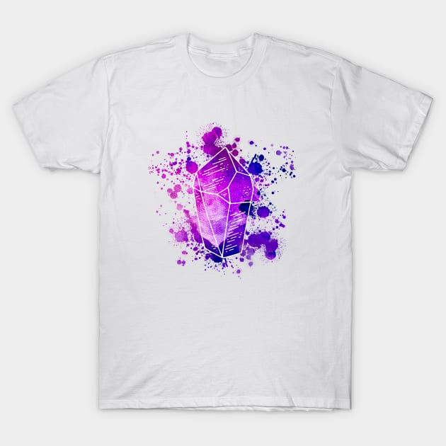 Multicolored Gemstone Crystal T-Shirt by CamilleZilla